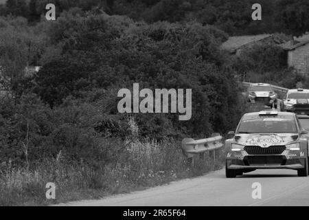 Olbia , Italia - 02-06-2023: WCR Rally Italia SARDEGNA STESSA VETTURA DI GARA Foto Stock