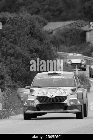 Olbia , Italia - 02-06-2023: WCR Rally Italia SARDEGNA STESSA VETTURA DI GARA Foto Stock