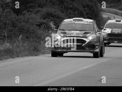 Olbia , Italia - 02-06-2023: WCR Rally Italia SARDEGNA STESSA VETTURA DI GARA Foto Stock