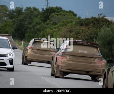 Olbia , Italia - 02-06-2023: WCR Rally Italia SARDEGNA STESSA VETTURA DI GARA Foto Stock