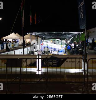 Olbia , Italia - 02-06-2023: WCR Rally Italia SARDEGNA STESSA VETTURA DI GARA Foto Stock