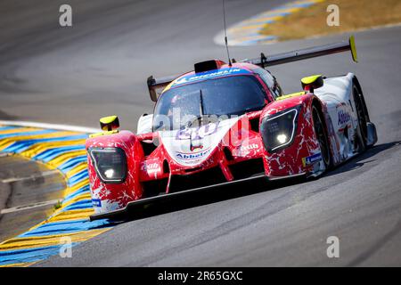 Le Mans, Francia. 07th giugno, 2023. 30 ABBELEN Klaus (der), FERNANDEZ-LASER Felipe (ger), Frikadelli Racing Team, Ligier JS P320 - Nissan, azione durante la Road to le Mans 2023 sul circuito des 24 Heures du Mans dal 7 al 9 giugno 2023 a le Mans, Francia - Foto Paulo Maria/DPPI Credit: DPPI Media/Alamy Live News Foto Stock