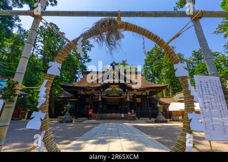 Sala di culto del Santuario di Katori Jingu Foto Stock