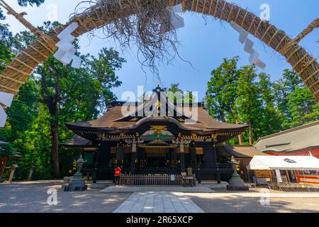 Sala di culto del Santuario di Katori Jingu Foto Stock