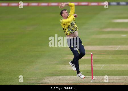 Ashton Turner di Durham durante la Vitality T20 Blast Match tra Durham e Northamptonshire Steelbacks al Seat Unique Riverside, Chester le Street martedì 6th giugno 2023. (Foto: Mark Fletcher | NOTIZIE MI) Credit: NOTIZIE MI & Sport /Alamy Live News Foto Stock