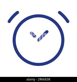 Vettore icona orologio. EPS 10 dal design piatto per Web e app. Illustrazione Vettoriale