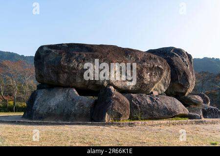 Antica tomba di Ishibutai Foto Stock