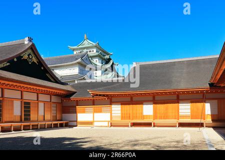 Castello di Nagoya e Honmaru Goten Foto Stock