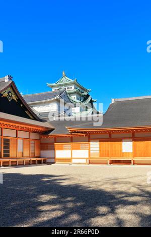 Castello di Nagoya e Honmaru Goten Foto Stock