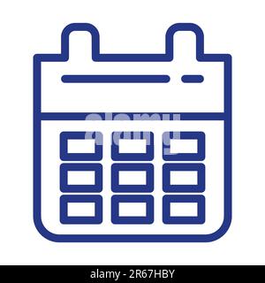 Vettore icona calendario. File eps 10 di stile design piatto. Illustrazione Vettoriale