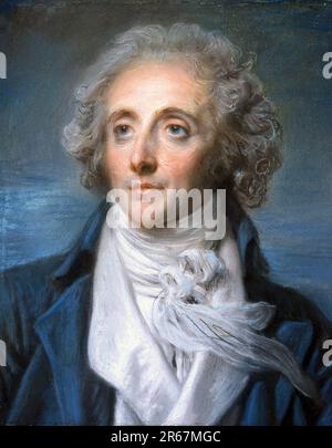 Nicolas Anselme Baptiste, Baptiste aîné (1761 – 1835), attore francese. Nicolas-Pierre-Baptiste Anselme, Pittura di Jean-Baptiste Greuze Foto Stock