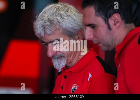 Misano Adriatico, Italia. 04th giugno, 2023. Luigi Dall'Igna Direttore Generale della Ducati Corse visto durante il Campionato Mondiale FIM SBK Superbike Pirelli Emilia-Romagna Round al circuito Mondiale di Misano. (Foto di Fabrizio Carabelli/SOPA Images/Sipa USA) Credit: Sipa USA/Alamy Live News Foto Stock