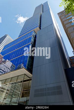 425 il nucleo centrale di Park Avenue si trova nella parte posteriore dell'edificio, per ottimizzare lo spazio degli uffici che si affacciano sul viale. Foto Stock