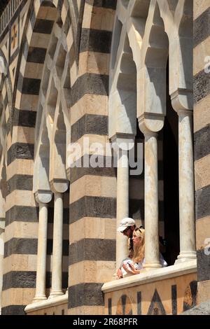 Duomo di Amalfi, Costiera Amalfitana (Costiera amalfitana / Costa d'Amalfi). Cattedrale di Sant'Andrea Foto Stock