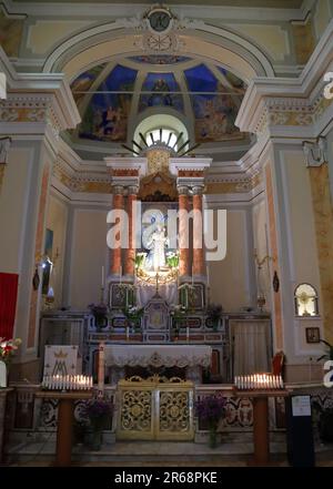 Chiesa di nostra Signora di Costantinopoli (Chiesa della Madonna di Costantinopoli), Agropoli, Italia Foto Stock