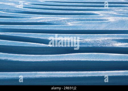 Modello di sabbia di Mikoshirai Beach e il mare Foto Stock