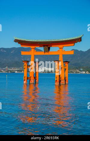 Otorii (porta Grande) di Miyajima Foto Stock