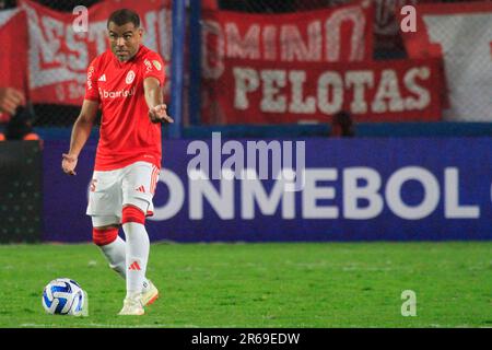 Montevideo, Uruguay. 07th giugno, 2023. Gabriel Mercado di Internacional, durante la partita tra Nacional e Internacional per il 5st° round del Gruppo B della Copa Conmebol Libertadores 2023, al Gran Park Central Stadium, a Montevideo, Uruguay, il 07 giugno. Foto: Pool Pelaez Burga/DiaEsportivo/DiaEsportivo/Alamy Live News Credit: DiaEsportivo/Alamy Live News Foto Stock