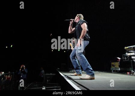 Shannon Noll ha suonato, sostenendo dal vivo, al Sydney Entertainment Centre, Australia, il 20th 2006 ottobre. Foto Stock