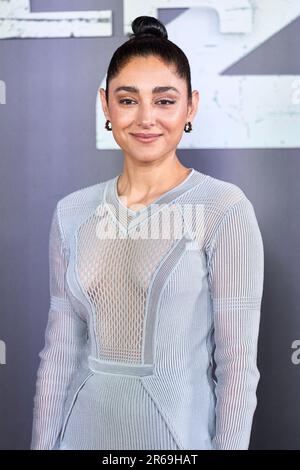 Madrid, Spagna. 07th giugno, 2023. Golshifteh Farahani partecipa alla Premiere 'Tyler Rake 2' a Callao Cinelights il 7 giugno 2023 a Madrid, Spagna Foto di ABACAPRESS.COM Credit: Abaca Press/Alamy Live News Foto Stock