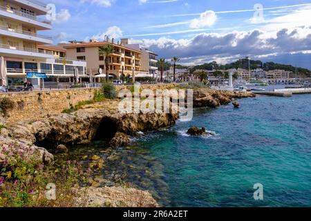 Cala Rajada Port, Cala Rajada, Maiorca, Isole Baleari, Spagna Foto Stock