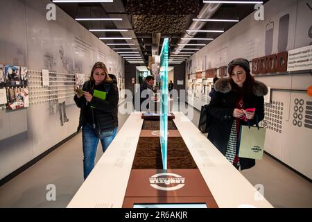 Italia Piemonte Torino Museo Lavazza - Visit Museum Foto Stock