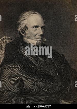 Henry Clay Sr. (12. Aprile 1777 - 29. Juni 1852) war ein amerikanischer Rechtsanwalt und Staatsmann, der Kentucky sowohl im US-Senat als auch im Repräsentantenhaus vertrat, Historisch, digital restaurierte Reproduktion von einer Vorlage aus dem 19. Jahrhundert / Henry Clay Sr (12 aprile 1777 – 29 giugno 1852) è stato un avvocato e statista americano che rappresentò il Kentucky in entrambi gli Stati Uniti Senato e Camera dei rappresentanti, riproduzione storica, restaurata digitalmente da un originale del 19th ° secolo Foto Stock