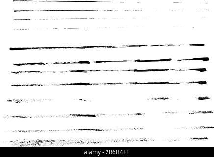 Elementi grunge - pagina intera di linee Grunge - elementi grunge vettoriali altamente dettagliati. Illustrazione Vettoriale