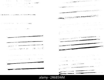 Elementi grunge - pagina intera di linee Grunge - elementi grunge vettoriali altamente dettagliati. Illustrazione Vettoriale