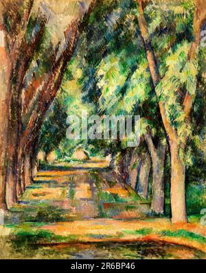 L'Allee degli alberi di castagno al Jas de Bouffan di Paul Cezanne Foto Stock