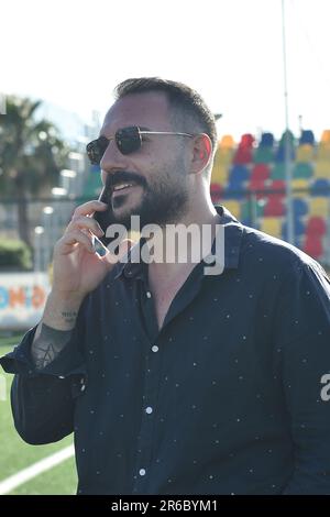 Pomigliano, Italia. 08th giugno, 2023. Il presidente di Pomigliano Calcio durante il Play - out Serie A tra Pomigliano Calcio vs SS Lazio Femminile allo Stadio di Palma Campania Credit: Independent Photo Agency/Alamy Live News Foto Stock