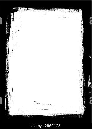 Bordo colorato pagina intera - può essere utilizzato come sfondo, sfondo, bordo, grafica aziendale, ecc. Illustrazione Vettoriale