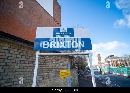 Londra - carcere HMP Brixton a Brixton, sud-ovest di Londra Foto Stock