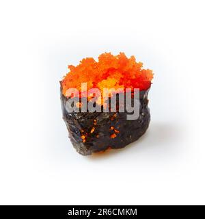 Sushi Gunkan Maki con caviale tobiko. Dof poco profondo. Foto Stock