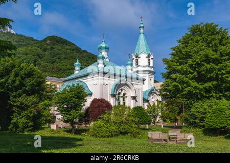 Chiesa ortodossa di Hakodate a Hakodate, Hokkaido, Giappone Foto Stock