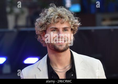 Joe Garratt partecipa alla prima europea "Transformers: Rise of the Beasts" a Cineworld Leicester Square a Londra. Foto Stock