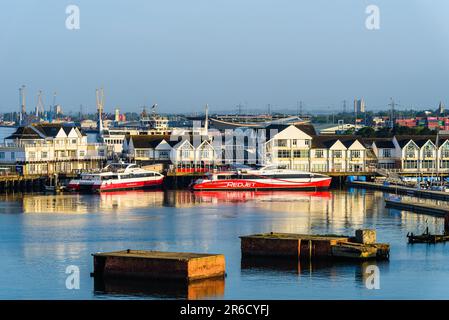 Southampton Passenger Terminal, Southampton, Hampshire, Inghilterra Foto Stock