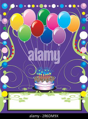 Questo può essere utilizzato come la copertina di un libro, invito, scheda o qualsiasi cosa si sceglie. Non vi è spazio per il testo. Illustrazione Vettoriale