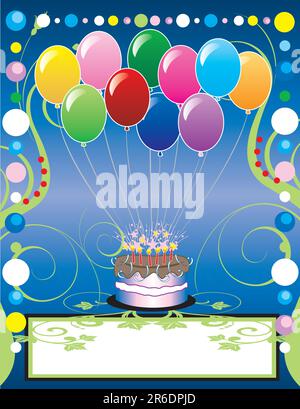 Questo può essere utilizzato come la copertina di un libro, scheda o qualsiasi cosa si sceglie. Non vi è spazio per il testo. Illustrazione Vettoriale