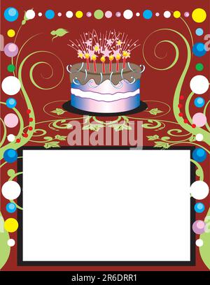 Questo può essere utilizzato come la copertina di un libro, scheda o qualsiasi cosa si sceglie. Non vi è spazio per il testo. Illustrazione Vettoriale