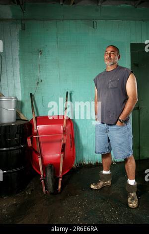 I pescatori della Louisiana colpiti da Deepwater Horizon Oil Spill Foto Stock