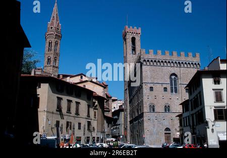 Fortezza Bargello, Museo nazionale della scultura, Firenze, Toscana, Italia, formato Paesaggio, orizzontale Foto Stock