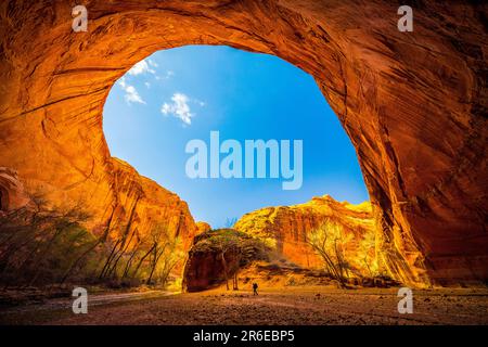Backpacker a Coyote come Utah Foto Stock