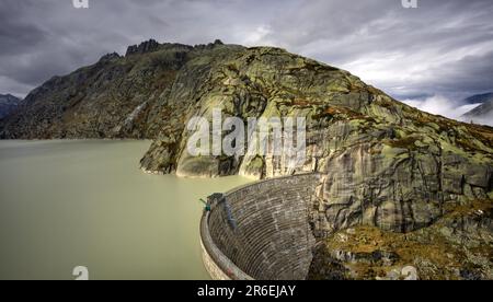 Passo di Grimsel, Grimselsee. Passo di Grimsel. Passo Switzerland.Furka. Furka Pass. Svizzera Foto Stock