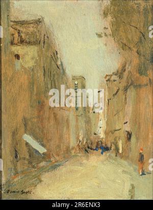 Rue San Jacques, Parigi. Data: N.d. olio su legno. Museo: Smithsonian American Art Museum. Foto Stock