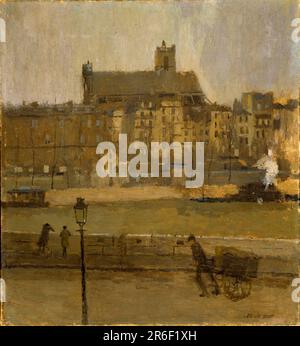 Quai de la Seine, Eglise St. Gervais. Data: N.d. olio su tela. Museo: Smithsonian American Art Museum. Foto Stock