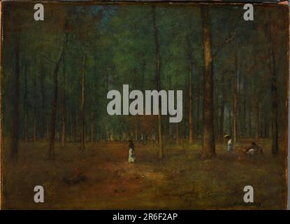 Georgia Pines. Data: 1890. olio su legno. Museo: Smithsonian American Art Museum. Foto Stock