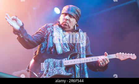 Il 15th giugno 2019, Stevie Van Zandt ha suonato insieme a Little Steven e alle discipline dell'anima al BBK Rock Legends Festival di Bilbao, Spagna. Foto Stock