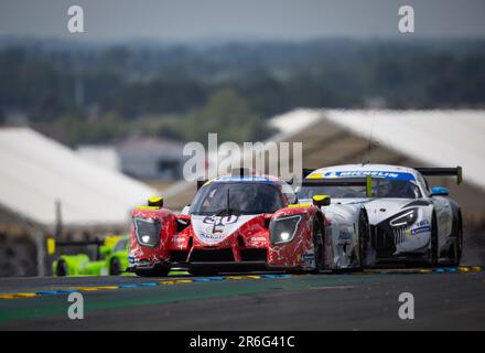 Le Mans, Francia. 09th giugno, 2023. 30 ABBELEN Klaus (der), FERNANDEZ-LASER Felipe (ger), Frikadelli Racing Team, Ligier JS P320 - Nissan, azione durante la strada per le Mans 2023 sul circuito des 24 Heures du Mans dal 7 al 9 giugno 2023 a le Mans, Francia - Foto Alexandre Guillaumot/DPPI Credit: DPPI Media/Alamy Live News Foto Stock