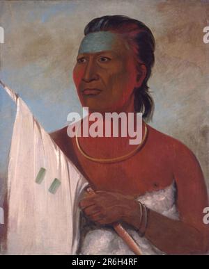 Náh-papa, zuppa, consigliere di Black Hawk. olio su tela. Data: 1832. Museo: Smithsonian American Art Museum. Foto Stock